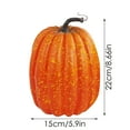 thumbnail image 3 of 8 Inch Large Artificial Pumpkins for Decorating - Realistic Foam Pumpkins for Fall, Halloween & Thanksgiving Decor, DIY Paintable Craft Pumpkins for Centerpieces & Home DÃ©cor, 3 of 8