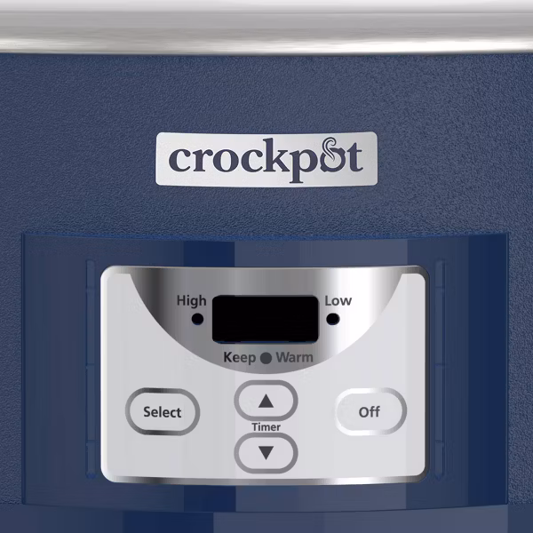 thumbnail image 4 of Crock-Pot 7qt Cook & Carry One Touch Programmable Slow Cooker Poseidon Blue: Locking Lid, Dishwasher-Safe Parts, 4 of 7