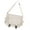 White, variant on Unisex Casual Color Shoulder Handbag for School Travel Nylon Crossbody Bag Buckled Large Capacity Messengers Bag