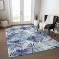 thumbnail image 6 of Dalyn Rugs Machine Washable Indoor/Outdoor Chantille Blue 2'6" x 3'10" Rug, 6 of 9