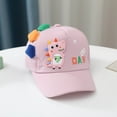 thumbnail image 3 of LNMQLPDBS Kids Cute Cartoon Dinosaur Baseball Cap Adjustable Closure Washed Sun Hat Girls Hats for Kids Ages 4-8 Toddler Boys Hat Outdoor Shade Hat Sun Protection Cap, 3 of 4