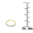 thumbnail image 4 of Dazzlingrock Collection 0.15 Carat (ctw) 10k Round Diamond Ladies Anniversary Wedding Band Stackable Ring, Yellow Gold, Size 6.5, 4 of 5