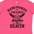 thumbnail image 4 of Inktastic Handpicked for Earth By My Auntie in Heaven with Angel Wings Boys or Girls Toddler T-Shirt, 4 of 5