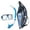 Clear Blue, variant on TUSA Sport Adult Liberator Mask and Snorkel Combo, Black