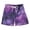 Purple and Black Tie-dye texture, variant on Kids' Beach Pants Comfortable Swim Trunks Tie-dye Dandelions Pattern Shorts for Pool Vacation and Lounge Wear Medium