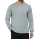 thumbnail image 1 of Suéter de punto suave de manga larga de cuello redondo clásico para hombre INSPIRE CHIC Edición color sólido M Gris claro, 1 of 6