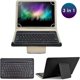 thumbnail image 5 of Funda Universal para Tablet de 10.1 Pulgadas con Teclado Inalámbrico Desmontable, Cubierta de Cuero PU con Soporte, 5 of 7