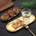 thumbnail image 1 of Nordic Style Storage Tray Metal Rose Gold Plate Silver Oval Storage Tray Fruit Plate Decorative Jewelry Display Storage SuppliesSilverSChina He Qiyong unisex, 1 of 1