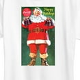 thumbnail image 3 of Coca-Cola - Vintage Santa With Coca Cola Bottles - Women's Short Sleeve Graphic T-Shirt, 3 of 5