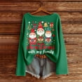 thumbnail image 3 of FUZHIQ Christmas Sweatshirts Cute Sweatshirts for Women Santa Graphic Crewneck Long Sleeve Pullover Tops, 3 of 6
