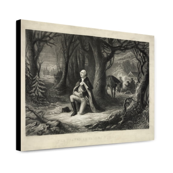 Canvas Print: The Prayer At Valley Forge, 1866