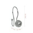 thumbnail image 6 of Utopia Alley  Shower Hooks,  Double Shower Curtain Hooks for Bathroom, Crystal Design, Set of 12 Polished Chrome, 6 of 10