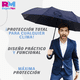 thumbnail image 4 of Sombrilla Paraguas Mango De Clip Portátil Plegable Waterprof azul marino Chico, 4 of 5