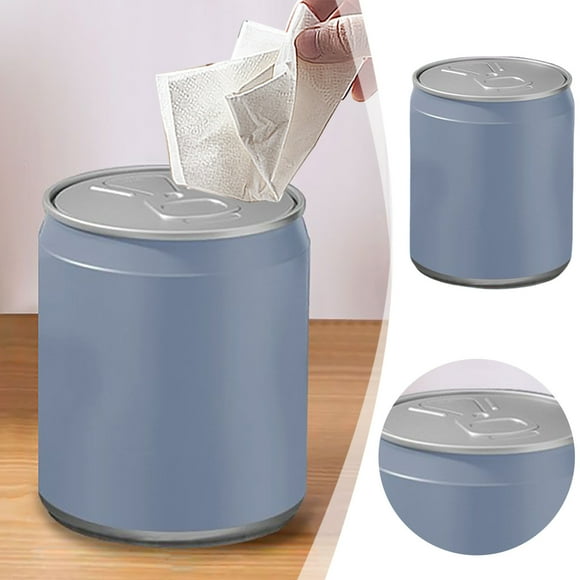 Poubelle Compacte de Bureau avec Couvercle pour la Maison, Mini Corbeille Distributrice sur Comptoir, Coiffeuse