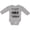 AC-Heather Grey, variant on My Mommy is a Nurse and a Hero Boys or Girls Long Sleeve Baby Bodysuit