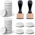 thumbnail image 1 of 46 Pcs Mini Ink Blending Tool Set, 2 Round Mini Applicator Tools and 44 Replacement Foam Pads Daubers for Crafting Scrapbooking Painting Drawing Art Supplies Handle Embossing Stencils, 1 of 7