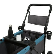 Jeep Sport All-Terrain Stroller Wagon by Delta Children - Includes Canopy, Parent Organizer, Adjustable Handlebar, Snack Tray & Cup Holders, Grey/Blue Moon