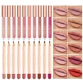 thumbnail image 4 of 12 Couleurs Crayon à Lèvres Mat Nude Marron Maquillage Imperméable Non-Collant Rouge Kit Outil Velours à Lèvres, 4 of 8