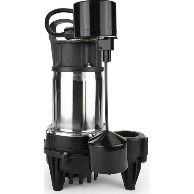 0.75 HP 4080 GPH Stainless Steel Vertical Float Switch Bottom Submersible Sump Pump