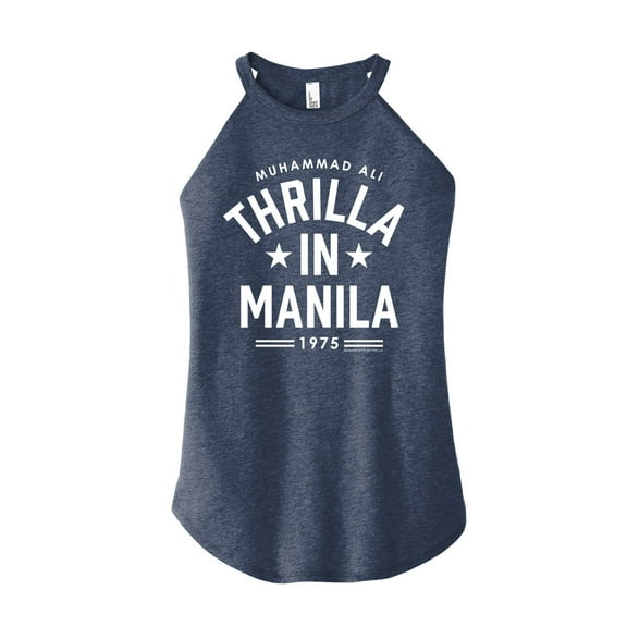 Muhammad Ali - Boxing Legend - Thrilla In Manilla - Juniors Cropped Racerback Tank Top