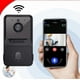 thumbnail image 1 of El timbre video inalámbrico, el timbre elegante habilitado para Alexa funciona con el asistente de Google, se conecta de forma inalámbrica a la cámara 1080p a del timbre, 1 of 5