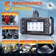 thumbnail image 4 of FOXWELL NT614 Elite Car Scanner, Engine Airbag Transmission ABS Scan Tool with 5 Services ABS Bleeding, SAS Calibration, EPB Throttle Oil Light Reset Tool, Live Data OBD2 Scanner Diagnostic Tool, 4 of 9