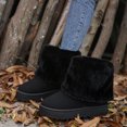 thumbnail image 7 of Women's Snow Boots, Warm Fuzzy Lined Short Booties with Platform Sole, 7 of 7