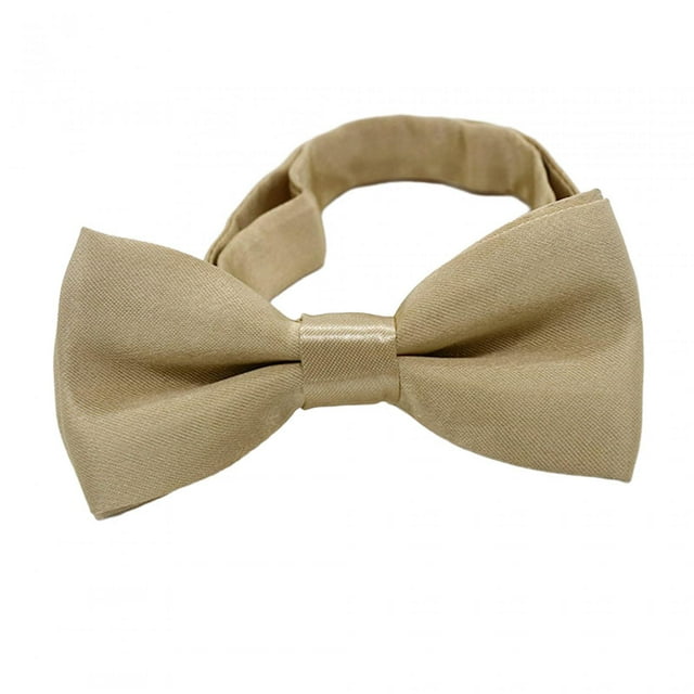 Pajaritas para niños, pajaritas para el cuello, novedosas, suaves, formales, cómodas, lazo preatado para niños Caqui