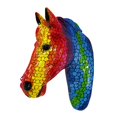 thumbnail image 2 of Escultura de pared de cabeza de caballo, arte de pared artístico colorido, decoración, estatua decorativa para Estilo C, 2 of 9