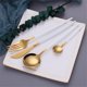 thumbnail image 5 of Juego de Cubiertos de acero inoxidable 18/10 YONGSHENG oro blanco Cuchillo Tenedor Cuchara, 5 of 5