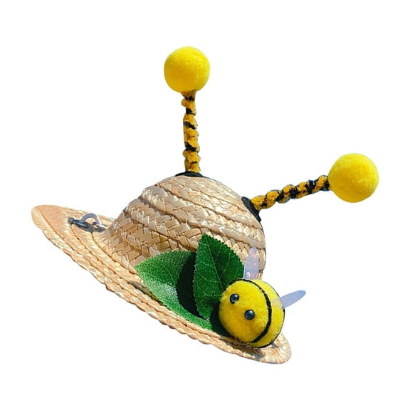 LOLIPPYY Decorative Summer Hat Pet Hat Synthetic Material 1Set Dog Photo Props