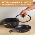 thumbnail image 5 of Farberware TrueCook 12pc Cookware Set, Dishwasher and Oven Safe, Black, 5 of 17