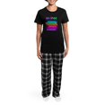 thumbnail image 4 of CafePress - Retired BOOK STACK Women's Dark Pajamas - Women's Short Sleeve Print T-Shirt and Pants Dark Cotton Pajama Set, 4 of 7