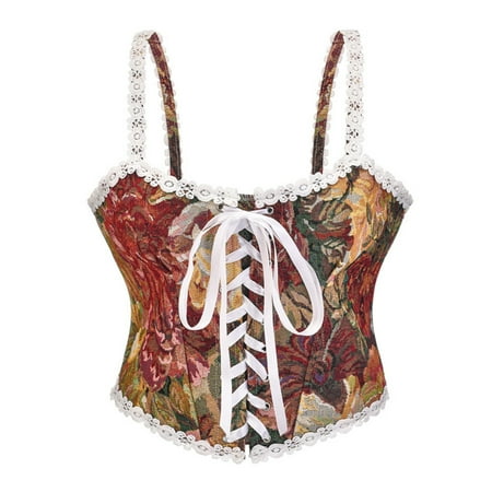 

Shapewear For Women Tummy Control 2022 French Vintage Strap Vest Lace Lace Print Slim Slim Lace Tunic