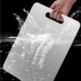 thumbnail image 4 of Titanium Cutting Board, Stainless Steel Cutting Board, Double Sided Titanium Meat Cutting Board, Fruit Cutting Board, 4 of 5