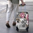 thumbnail image 3 of Pioneer Flower Floral Print Pattern Luggage Cover Fashion Suitcase Cover Baggage Covers Fit 25-28 Inch Luggage (Go Travel), 3 of 4