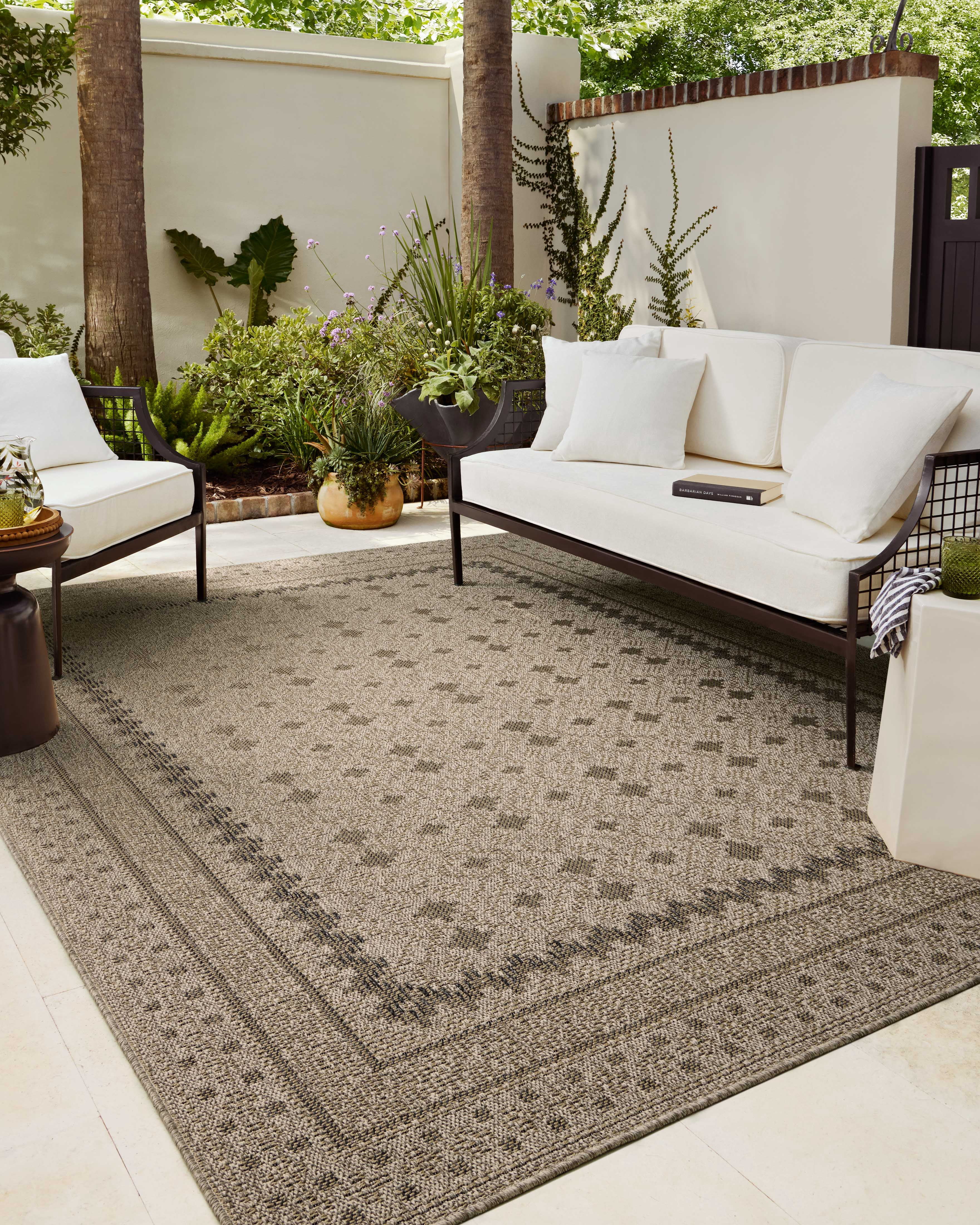 Chris Loves Julia x Loloi Providence Charcoal / Dove 7'-6" x 10' Area Rug