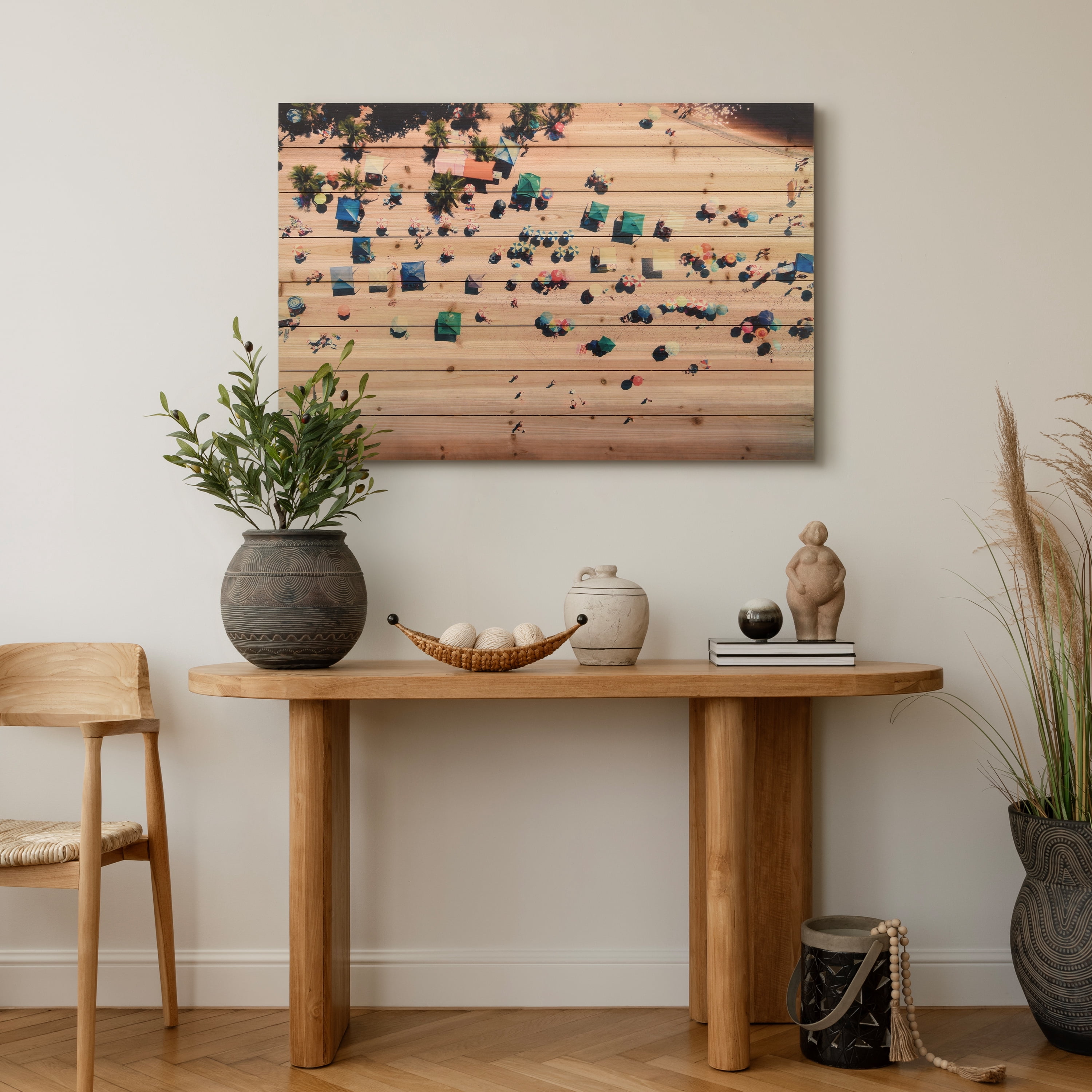 Empire Art Direct Beach Print on Solid Wood Wall Art, 30" x 45", Ready to Hang