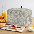 thumbnail image 2 of Toaster Cover 4 Slice, Farmhouse Sage Green Dustproof Bakeware Oven Protector with Top Hook, Vintage Flower Leaf Botanical Waterproof Small Kitchen Appliance Toasters Dust Cover, 12"x11"x8", 2 of 9