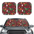 thumbnail image 2 of Balery Dinosaur Christmas Happy New Year Sun Shield 2 Pack For Car Front Windows Foldable Sun Visor Protector Blocks Max Uv Rays And Keeps Your Vehicle Cool For Most Sedans Suv Truck, 2 of 7