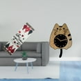 thumbnail image 2 of Camino De Mesa Navideño Con Diseño De Gato, Reloj De Pared, Bufanda, Para Tocador, De Temporada, Invierno, Reutilizable, Para árbol De Navidad, Mantel, Adorno Silencioso, Colgante Para, 2 of 8