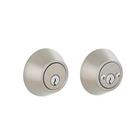 Schlage VD62 V 619 Series Satin Nickel Single Cylinder Deadbolt Keyed Both Sides