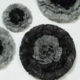 thumbnail image 2 of BalsaCircle 6 Charcoal Grey Carnations 12" 16" 20" Large Tissue Paper Flowers Wall Backdrop, 2 of 5