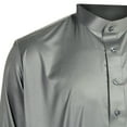 thumbnail image 3 of Hijaz Men’s Authentic White Formal Thobes Arabian Robe Kaftan with Pockets-XL, 3 of 4