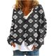 thumbnail image 1 of Puntoco Chaqueta De Punto Informal Con Botones Y Estampado De Otoño E Invierno Para Mujer, Abrigo De Felpa, 1 of 4