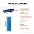 thumbnail image 3 of SKYSHALO Carpet Guard Film, 24" x 200' Surface Protection Roll, Self-Stick Polyethylene for Floors, Ideal for Construction & Renovation, Blue, 3 of 9