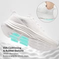 thumbnail image 4 of Ecetana Women's Walking Shoes Lightweight Running Sneakers Breathable Mesh Athletic Sports Shoes, 4 of 6