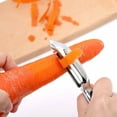 thumbnail image 4 of Billuyoard Peladores de frutas y verduras Dispositivo universal de pelado de alimentos de tamaño pequeño Manual de acero inoxidable Herramienta Cocina y Comedor, 4 of 6
