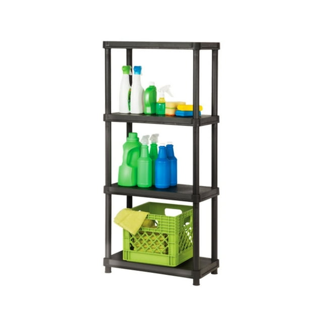 Ramtuff 4-Level Plastic Shelving System 12" x 24"