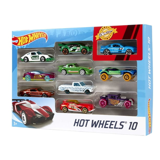 Hot Wheels 1:64 Scale 10-Pack Cars - Styles May Vary - Walmart.ca